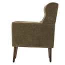 Modern Olive Green Chenille Accent Chair