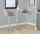Daniella - Contemporary Adjustable Barstool With Swivel - Light Gray