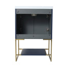 24 Inch Freestanding Bathroom Vanity With Resin Basin, 24x18