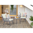 Cannes - 3 Piece Outdoor Patio Conversation Set by HouseOfZazla