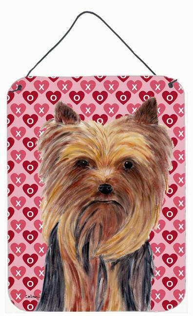 Yorkie Hearts Love Valentine's Day Wall or Door Hanging Print