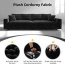 Deep Seat Convertible Sofa With Soft Pillows And Ottomans by HouseOfZazla