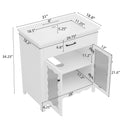 Modern Bathroom Vanity With Tempered Glass Doors by HouseOfZazla