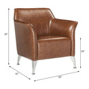 Teague - Accent Chair - Brown Synthetic Leather by Unique Piece Furniture
