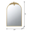 Arched Wall Mirror With Metal Frame, Wall Mirror For Living Room by HouseOfZazla