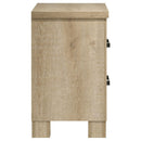 Sansome - 2 Drawer Nightstand Bedside Table - Oak