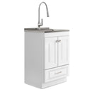 Lawrence - Laundry Cabinet With Faucet And Stainless Steel Sink by Unique Piece Furniture