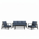 Modern 5 Seat Outdoor Patio Furniture Set With Coffee Table by HouseOfZazla