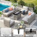 K&K 7-Piece Wicker Patio Furniture Set by HouseOfZazla