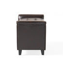 ALDEN ARMED STORAGE BENCH