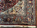 4x6 Silk Rug, Very Fine 650 KPSI, Silk Persian Carpet, Red, Floral Medallion, Sino Persian