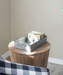 Decorative Galvanized Nesting Trays (Set of 3) - Gray by HouseOfZazla