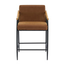 Mid Century Modern Counter Stool Set With Iron Frame by HouseOfZazla
