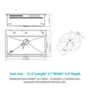 Drop In Waterfall Kitchen Sink With Pull-Out Faucet & Cup Washer by HouseOfZazla