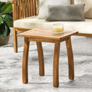 Patio Conversation Set with Acacia Wood Armchairs and End Table by HouseOfZazla