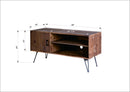 Simple, Modern, Vintage Reclaimed Wood TV Stand Media Table For Living Room - Natural by Unique Piece Furniture