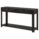 Marcelo Sofa Console Table with 2 Drawers and Shelf Coffee