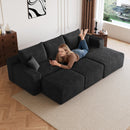 95" Cloud Sectional Sofa with 2 Ottomans