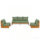 Outdoor Acacia Lazy 5 Seater Chat Set