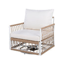 Set of 2 360° Swivel Bohemian Outdoor Lounge Chairs