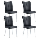Modern Minimalist Dining Chairs With Metal Legs by HouseOfZazla