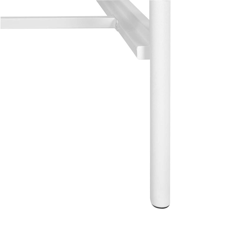 86.4" L X 59.6" W X 44" H Metal Bed Frame Queen Size Standerd Bed Frame - WHITE