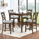 5 Piece Dining Table Set, Wooden Dining Square Table Set For 4 by HouseOfZazla