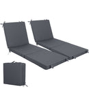Outdoor Chaise Lounge Cushions Set of 2