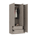 Walker Edison | 3 Door Armoire Storage Cabinet