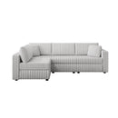 106.3" Soft L-shaped 4-Person Sofa