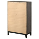 Gregory - 5 Drawer Chest - Smoke Gray by HouseOfZazla