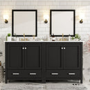 60" White Bathroom Vanity Set