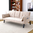 Sofa Bed With Foldable Design And Cup Holder