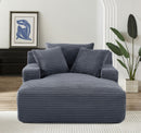 Cloudline - Oversized Chaise Lounge, Modern Comfy Couch With Full Foam Cushioning, Cozy Sleeper Sofabed by Unique Piece Furniture