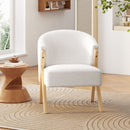 Modern Accent Chair with Polyester Upholstery and Minimalist Lounge Design by HouseOfZazla