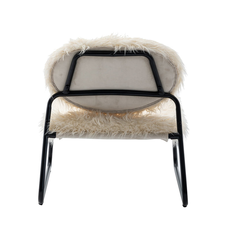 Accent Chair - Modern Industrial Slant Armchair with Metal Frame - Premium High Density Soft Single chair for Living Room Bedroom