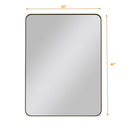 Wall Mirror Rectangular Mirror Metal Framed Mirror Vanity Mirror Dressing Mirror, For Bathroom, Living Room, Bedroom by HouseOfZazla