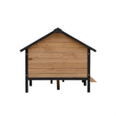 Outdoor Large Wooden Cabin House Style Dog Kennel with Porch