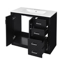 Bathroom Vanity With Sink Combo, Storage Cabinet, Freestanding Set With 3 Drawers & Soft Closing Doors by HouseOfZazla