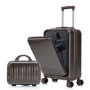 14' & 20' ABS Spinner Wheel Luggage Set with Cosmetic Case