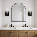 Zephyr - Single Light Sconce - Black / Clear by HouseOfZazla