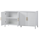 Accent Storage Cabinet Sideboard Wooden Cabinet with Metal Handles for Hallway, Entryway, Living Room, Bedroom