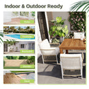 TOPMAX Patio 7pcs Wooden Dining Table Set by HouseOfZazla
