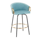 Claire - Contemporary / Glam Counter Stool (Set of 2) by HouseOfZazla