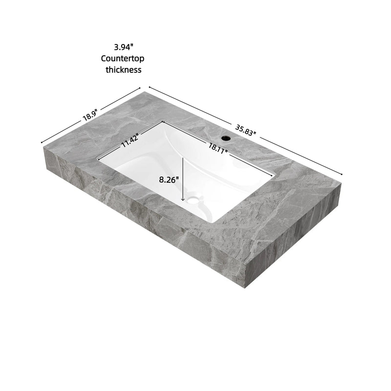 36" MURI Bathroom Sink, photo 7 of 7