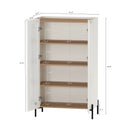 Abbey - Bookcase Cabinet With 4 Adjustable Shelves by HouseOfZazla