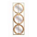 3 Mirror Piece Wall Mirror InRectangular Frame, Home Wall Decor For Bedroom Living Room - Brown by Unique Piece Furniture