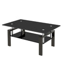 Tempered Glass Table With Storage by HouseOfZazla