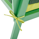 4-Piece Rope Patio Furniture Set, Outdoor Furniture with Tempered Glass Table, Patio Conversation Set Deep Seating with Thick Cushion for Backyard Porch Balcony (Fluorescent Yellow & Green)