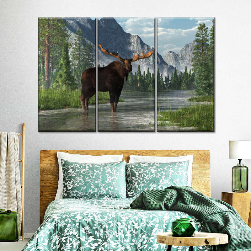 Bull Moose Habitat Wall Art